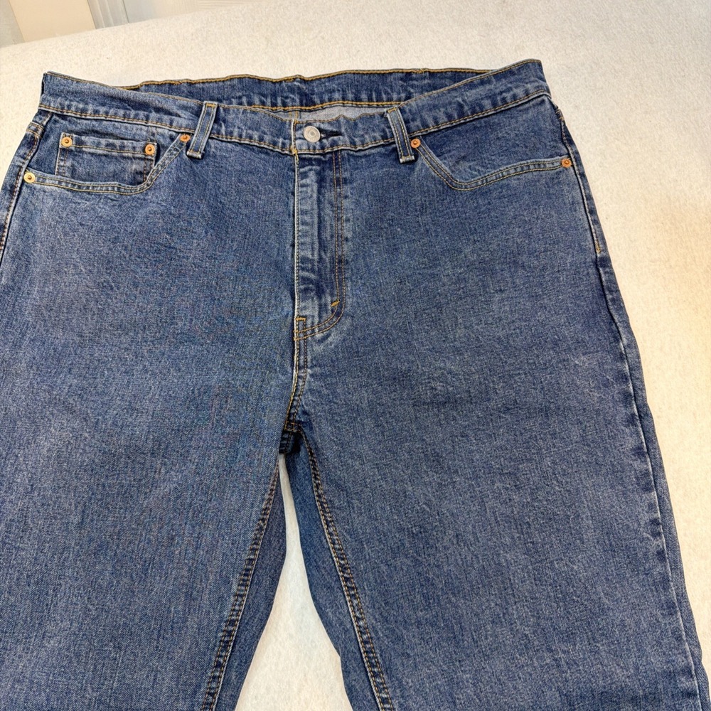 Levis 541 Jeans Mens 39x30 Blue Athletic Tapered Medium Wash Denim Pants - Picture 3 of 16